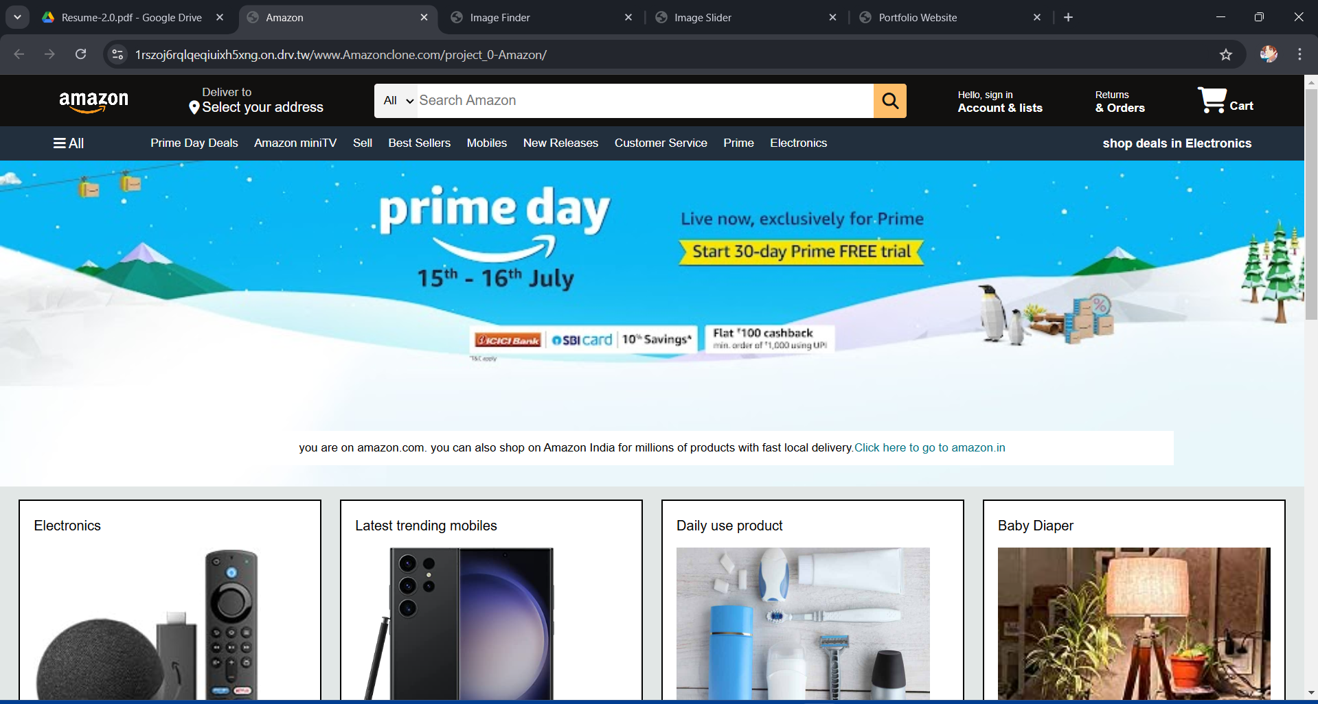 Amazon Clone Project