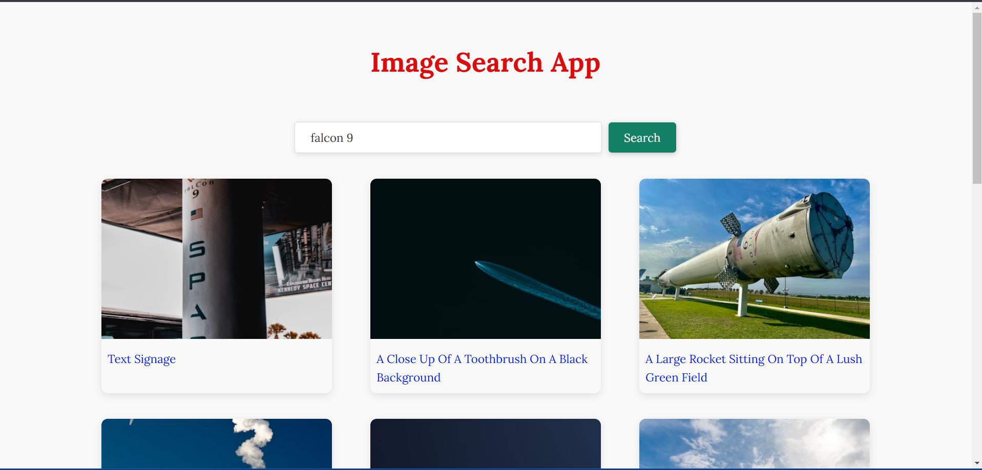 Image Search Project